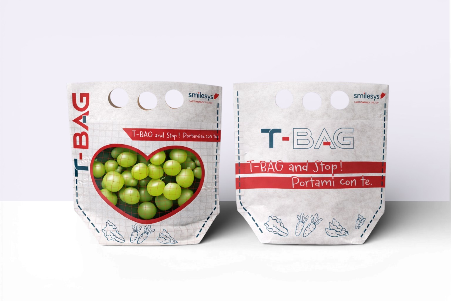 T-BAG: Sustainable packaging for fresh produce made with recyclable paper