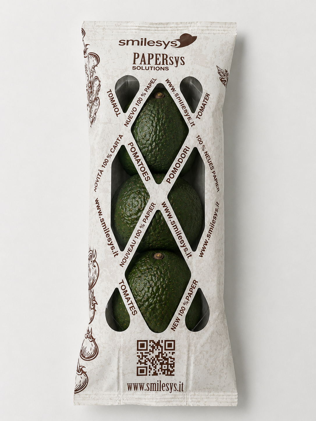 paper flowpack for avocado