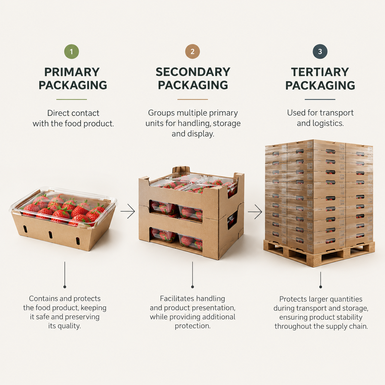 primary secondary e tertiary packaging