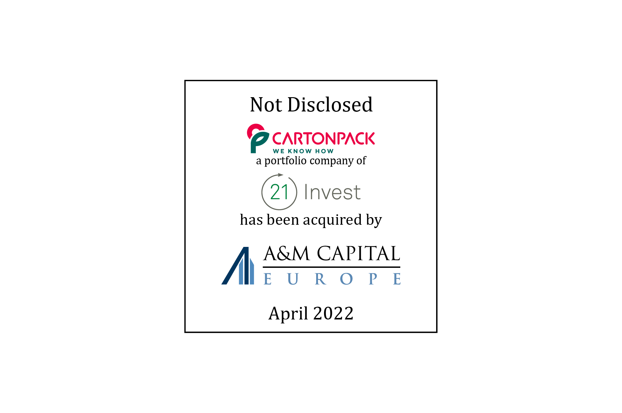 21 Invest sells Carton Pack to A&M Capital Europe